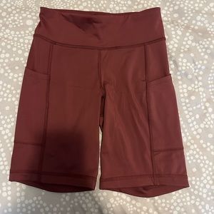 Aeropostale Maroon Bike Shorts